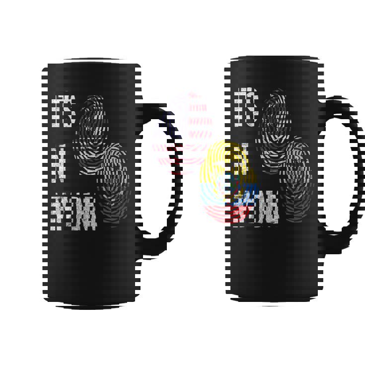 America American USA Ecuador Ecuadorian It's In My DNA Flag Coffee Mug
