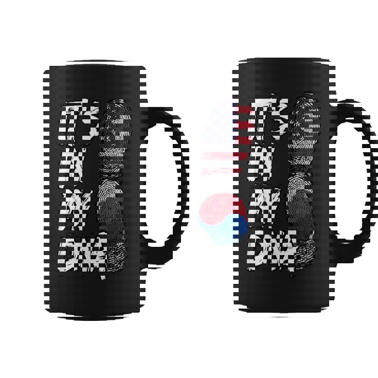 America American USA South Korea Korean It's In My DNA Flag Coffee Mug