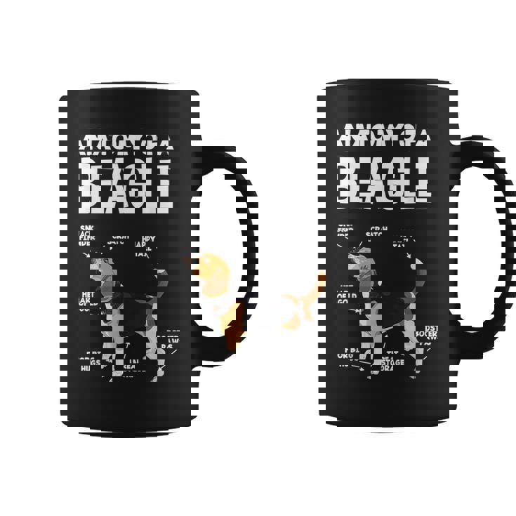 Anatomy Of A Beagle ファニービーグル コーヒーマグ