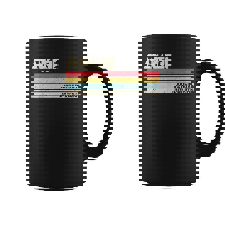 Angie パーソナライズ 名前 レトロ ヴィンテージ 70年代 80年代 90年代 誕生日 コーヒーマグ