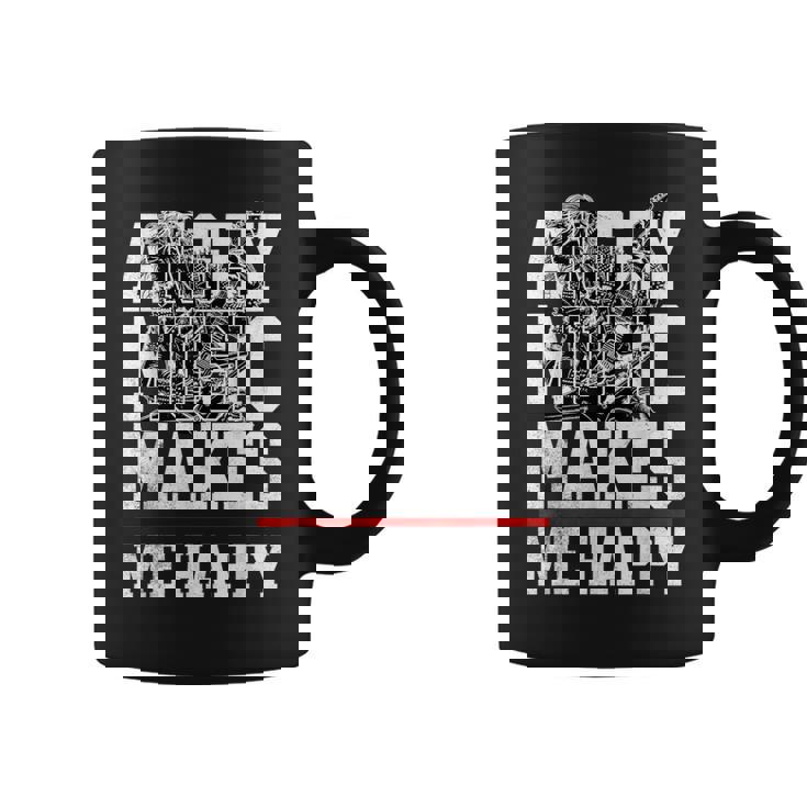 Angry Music Make Me Happy Heavy Metal Metalheads コーヒーマグ