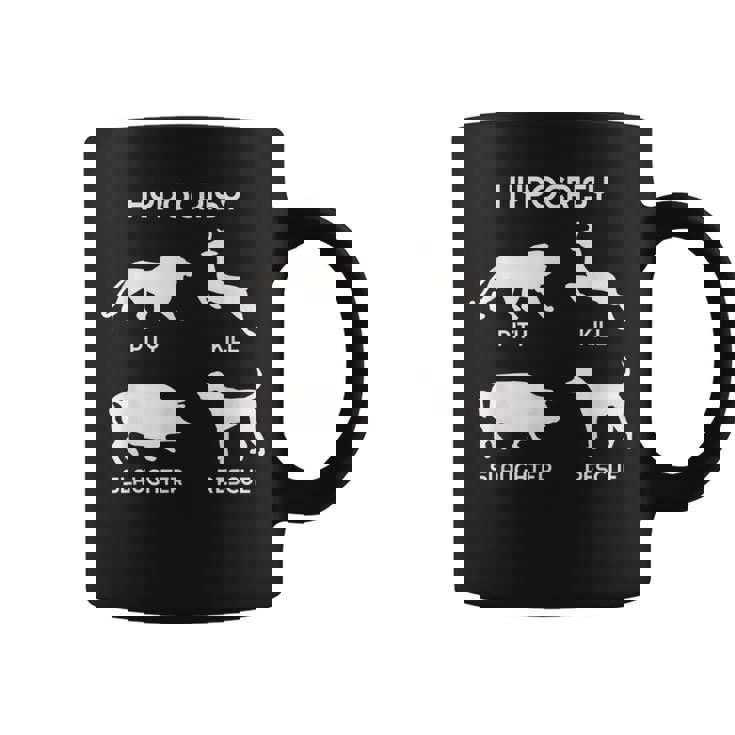 Animal Rights Hypocrisyegan コーヒーマグ