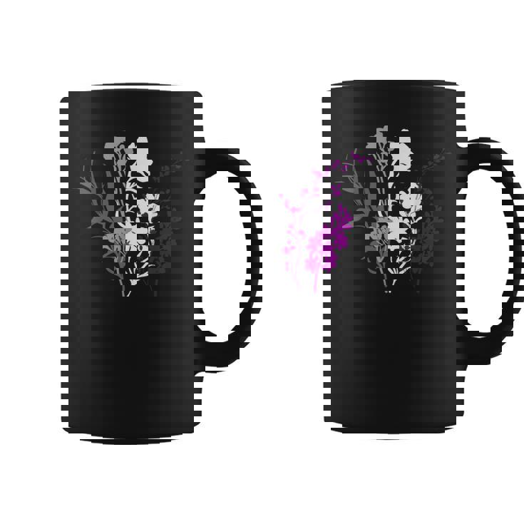 Asexual Pride Fleurs Élégantes Aux Couleurs De La Fierté Ace Tasse