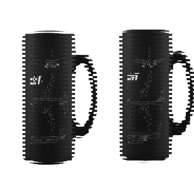 B-777 航空機設計図 コーヒーマグ