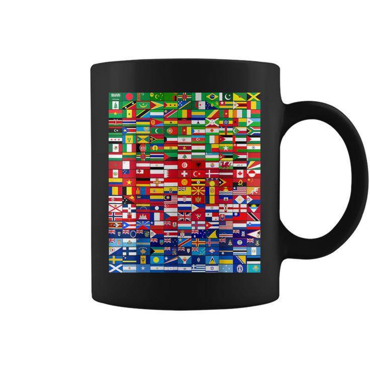 Banderas Del Mundo En Gradación De Color Banderas Nacionales Taza de café