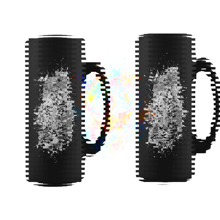 Beelegant 加熱虎 水彩画 面白い虎 コーヒーマグ