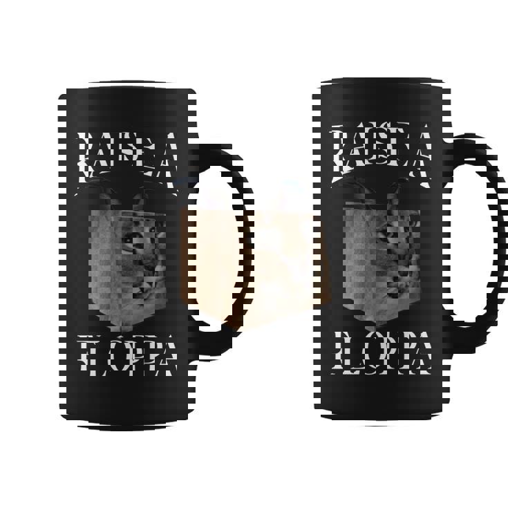 Big Floppa カラカルキャットミーム Raise A Floppa 長袖tシャツ コーヒーマグ