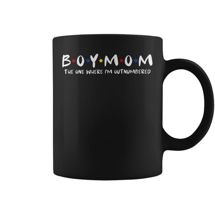 Boy Mom The One Where I'm Outnumbered Mama Mother's Day Coffee Mug