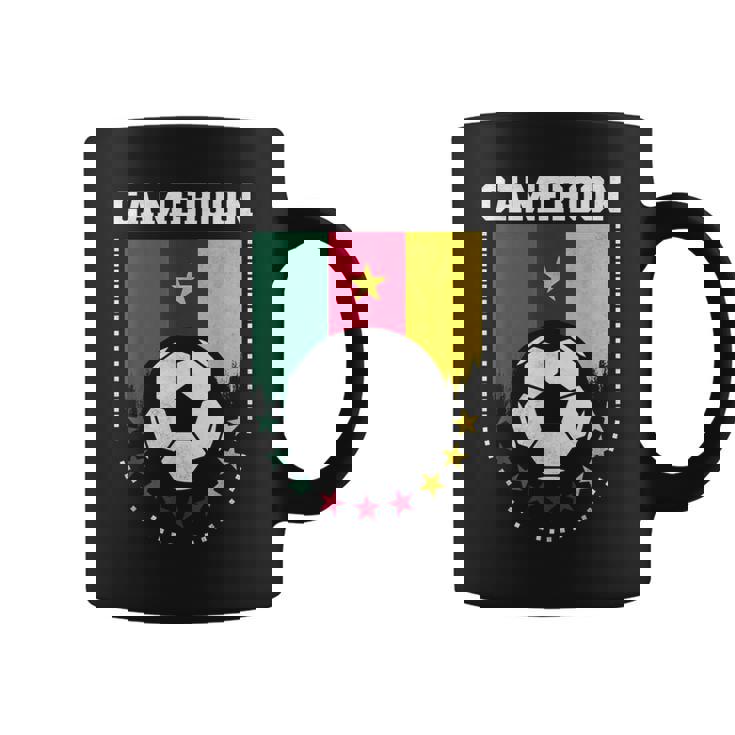 Cameroon Flag Soccer Fan Coffee Mug