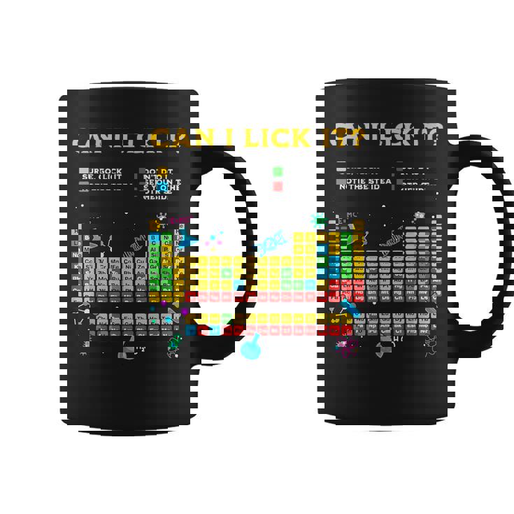 Can I Lick It 周期表 面白い 科学 先生 学生 コーヒーマグ