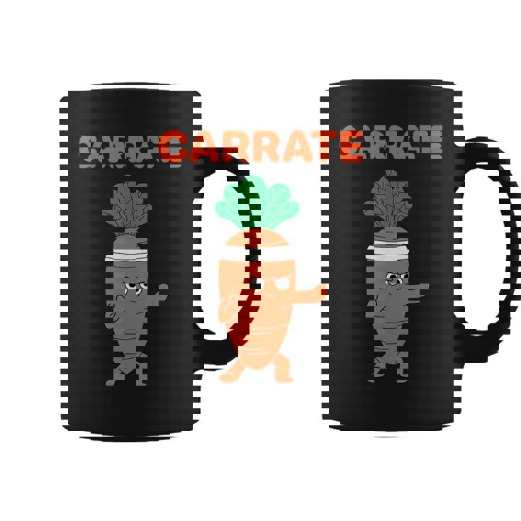 Carrate 空手キャロット かわいい＆面白いトレーニングダジャレ先生 コーヒーマグ