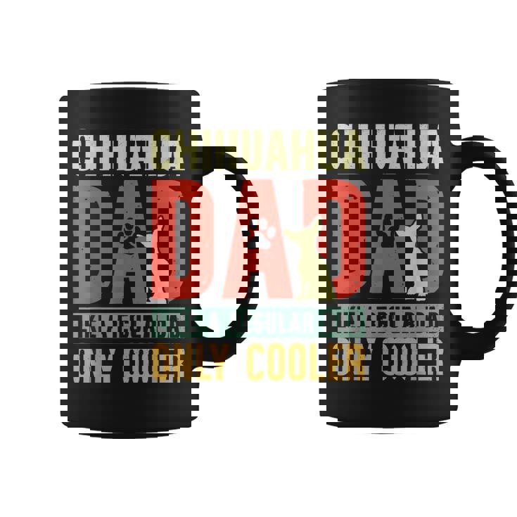 Chihuahua Papà Divertente Festa Del Papàintage Per Proprietario Cane Tazze