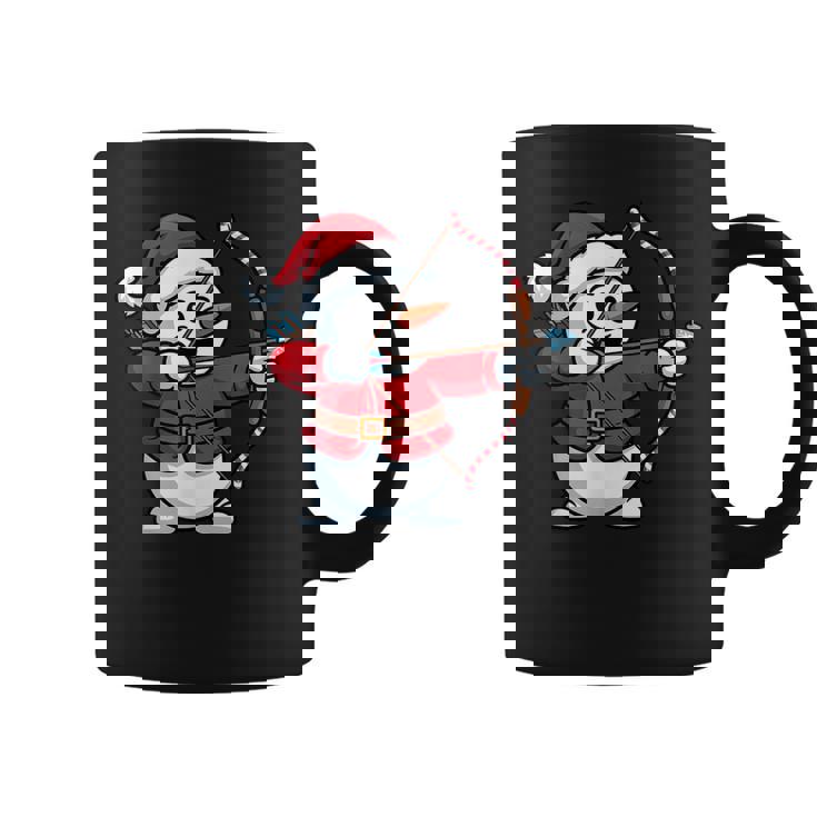 Christmas Snowman Archery Santa Hat Pajama Family Matching Coffee Mug