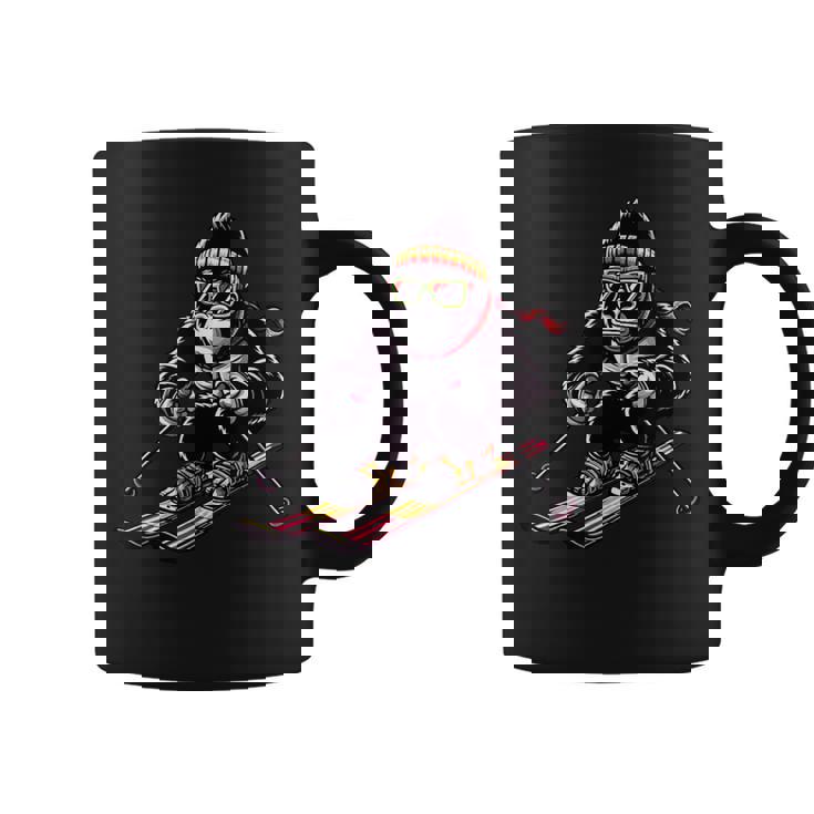 Comic Gorilla スキーヤー スキー コーヒーマグ