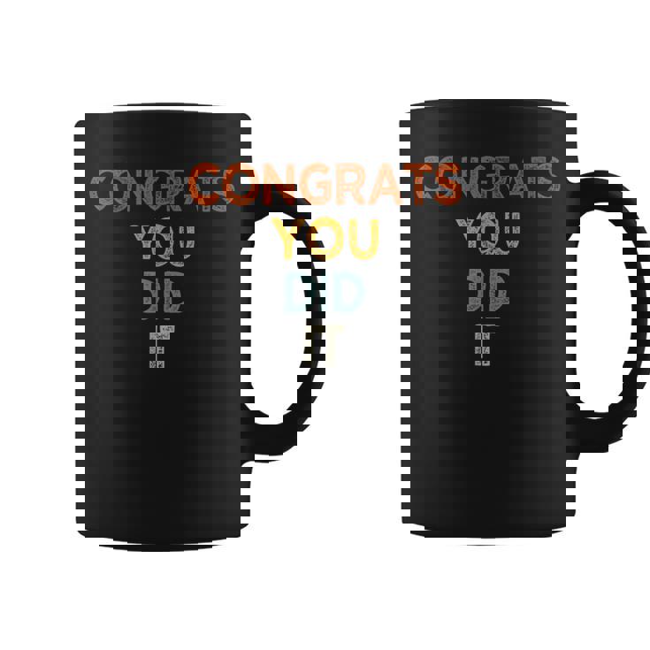 Congrats You Did It 卒業 結婚 おめでとう コーヒーマグ