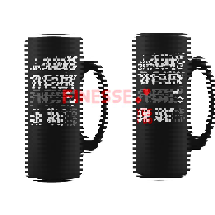 Contract Bridge Take Every Finesse カードゲームプレーヤー コーヒーマグ