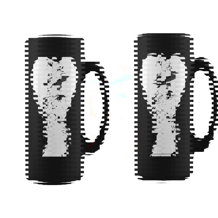 Corazón De Una Bruja Blanca Taza de café