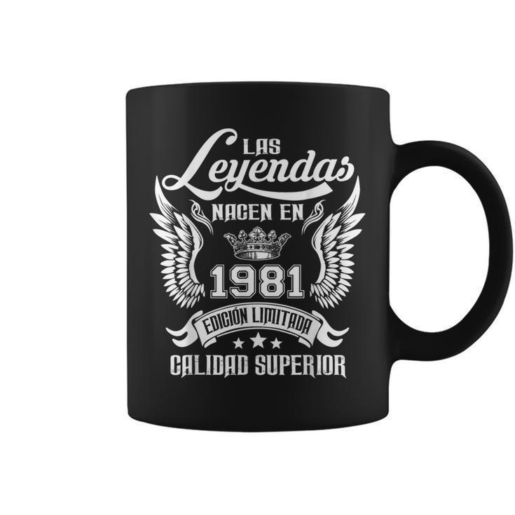 Cumpleaños Las Leyendas Nacen En 1981 Taza de café