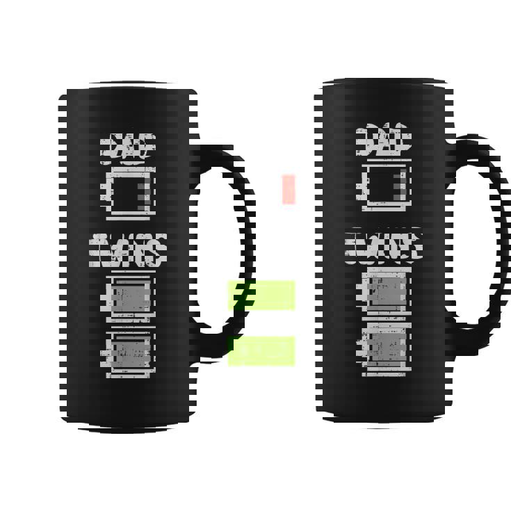 Dad Twins Battery Energy Fathers Day Daddy Papa Men Tazze