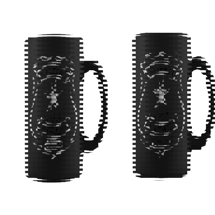 Distressed Defend The Police バッジ 1103 コーヒーマグ