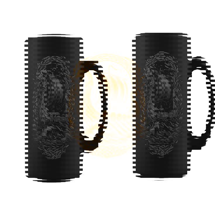 Drakkar Bateauiking Runesalhalla Mythologieiking Tasse
