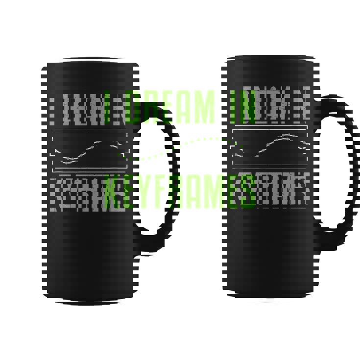 I Dream In Keyframes おもしろモーショングラフィックデザイナー アニメーター コーヒーマグ