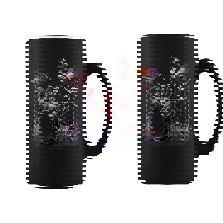 Drums ドラマーバンド ドラムセット ドラムセット コーヒーマグ