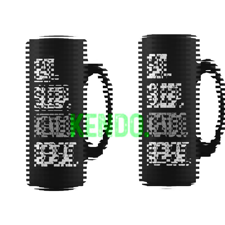 Eatleep Kendo Repeat 面白い格闘技コンバット コーヒーマグ