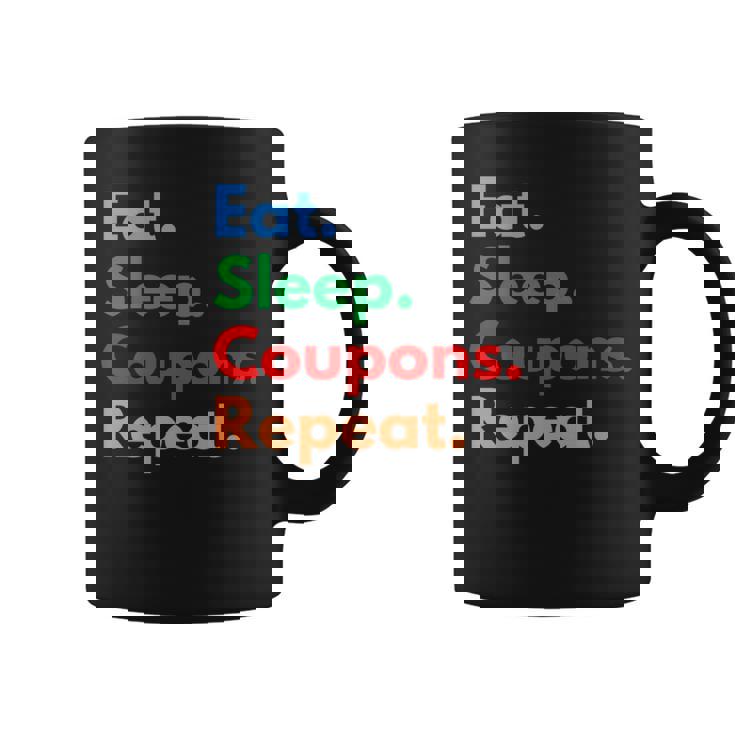 Eatleep クーポンリピート クーポンコレクター&クーポン愛好家 長袖tシャツ コーヒーマグ