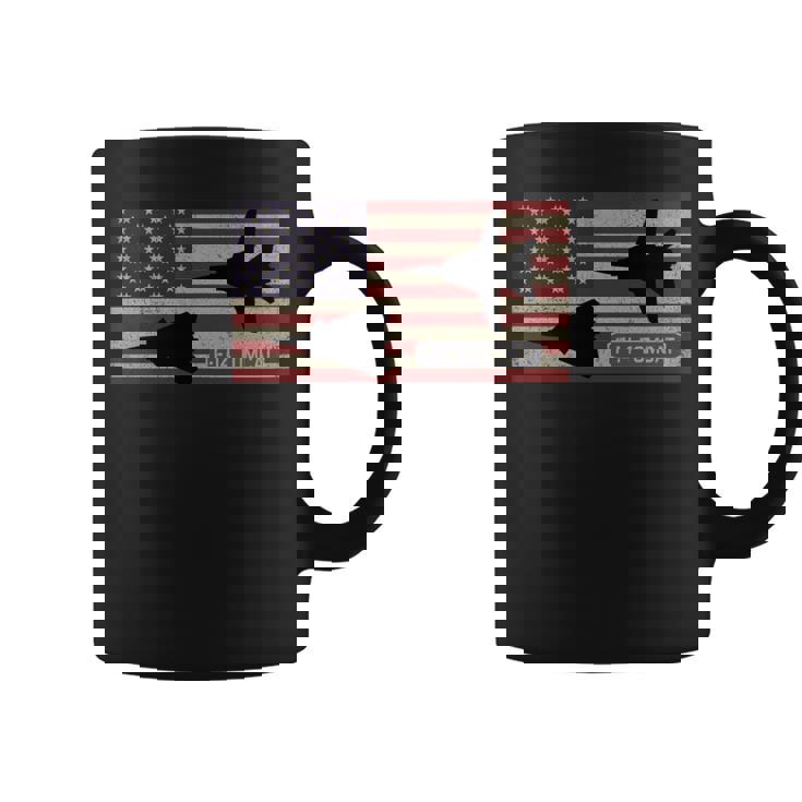 F-14 トムキャット ジェット戦闘機 アメリカの国旗 長袖tシャツ コーヒーマグ