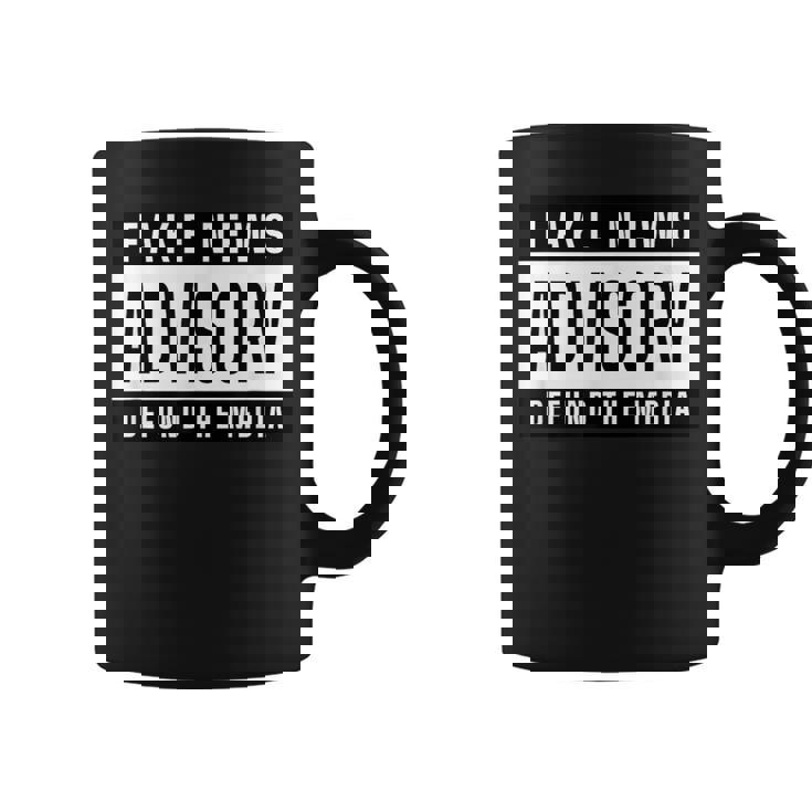 Fake News Advisory Defund The Media コーヒーマグ