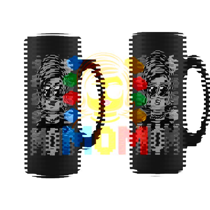 Family Mom Master Builder Building Bricks Blocks Coffee Mug