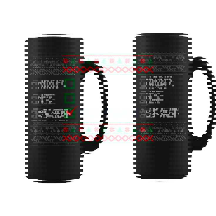 6-7 Meme Ugly Christmas Sweater Nice Naughty Xmas Coffee Mug