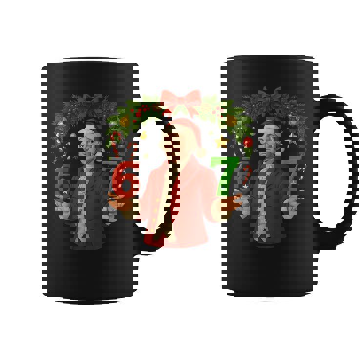 George Washington Meme Six Seven Ugly Christmas Coffee Mug