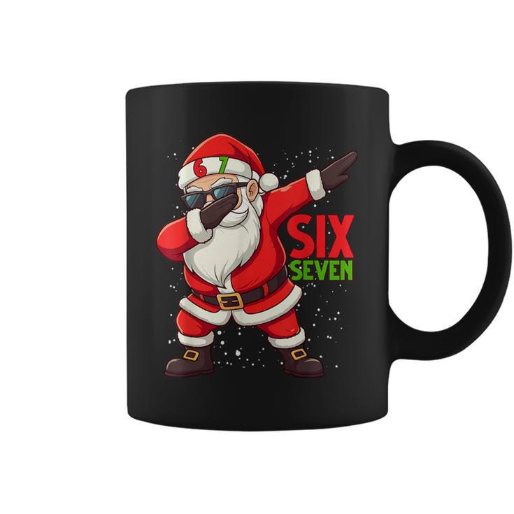 67 Meme Santa Hands Gesture Six Seven Slang Christmas Coffee Mug
