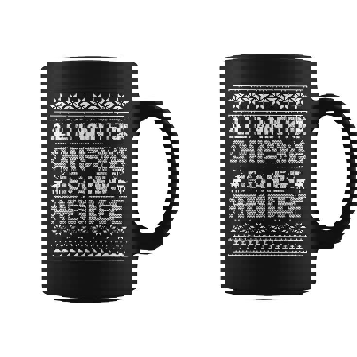 All I Want For Christmas Is A New President Ugly Xmas Coffee Mug