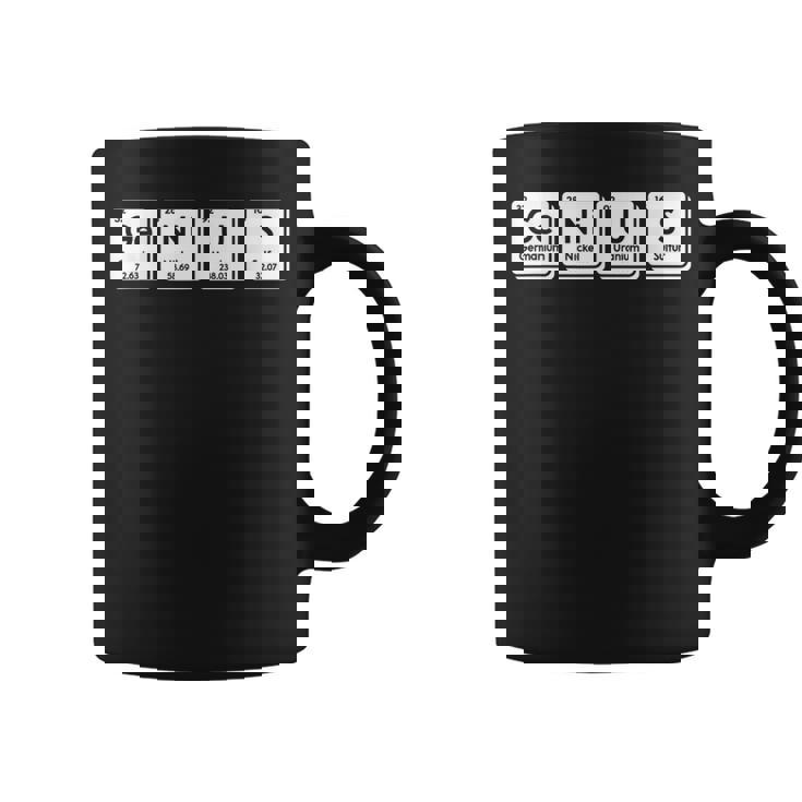 Genius Ge-Ni-U-S 化学元素科学周期表 コーヒーマグ