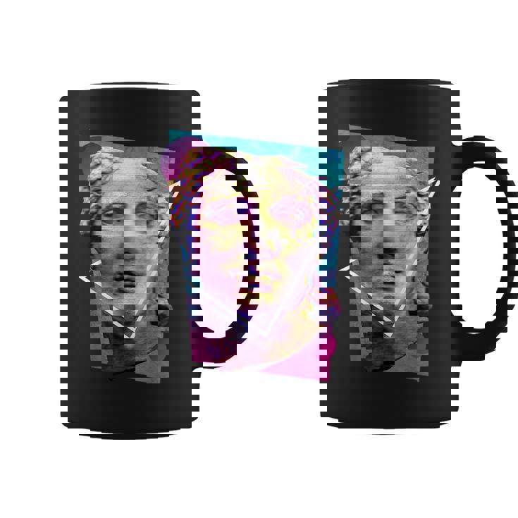 Glitchedenustatueaporwave コーヒーマグ