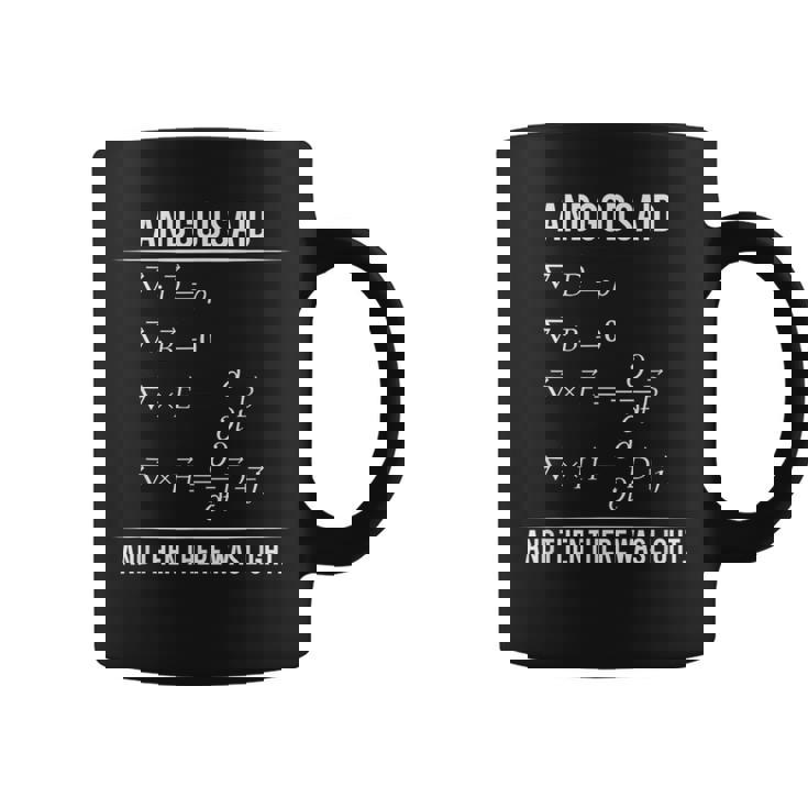 Godaid Maxwell Equations And Then There Was Light コーヒーマグ