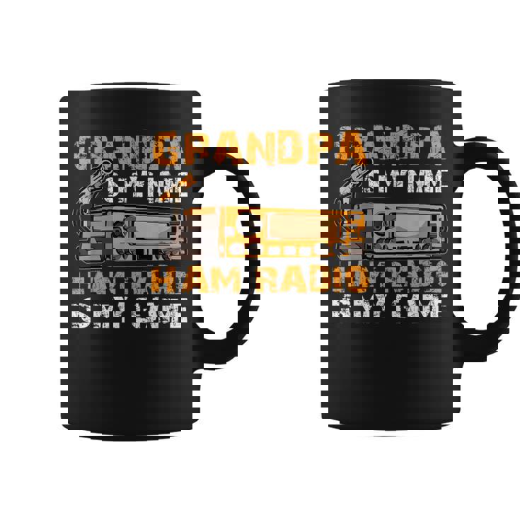 Grandpa Is My Name Ham Radio Is My Game Hamラジオ アマチュア無線 コーヒーマグ