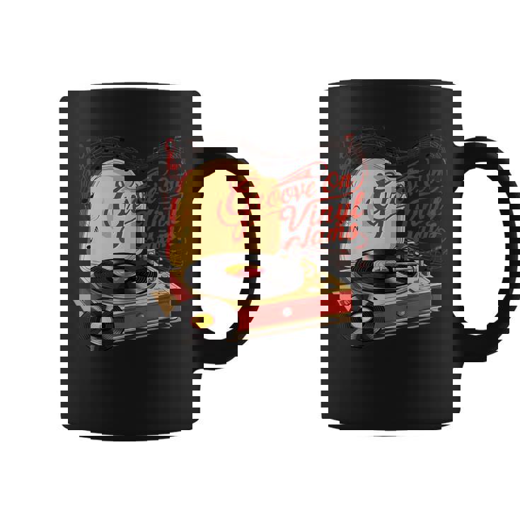 Groove On レトロビニールジャム、レトロビニールレコード コーヒーマグ