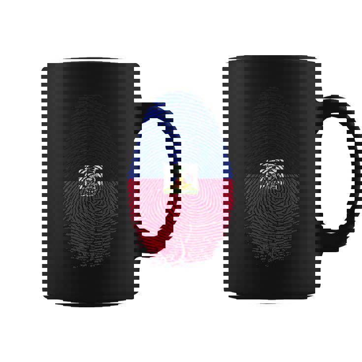 Haiti Flag Fingerprint Haitian For Haitians コーヒーマグ