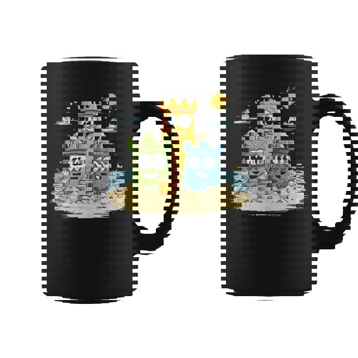 Happy Sandcastle Family Sunshine Day Tank Top Coffee Mug