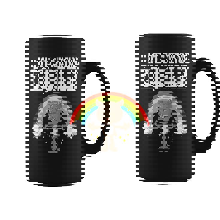 I Hate Everyone Equally 反社会的猫 内向的 コーヒーマグ