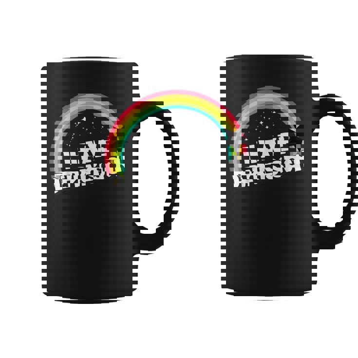 I Have Depression 面白いメンタルヘルスリマインダーギフト コーヒーマグ