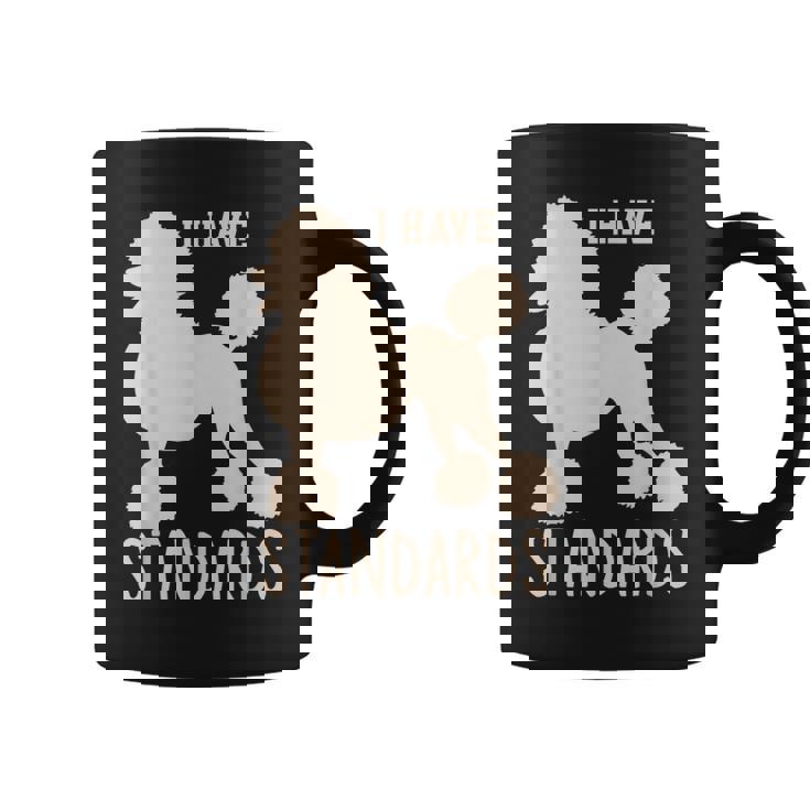 I Havetandards プードル キュート スタンダード プードル コーヒーマグ