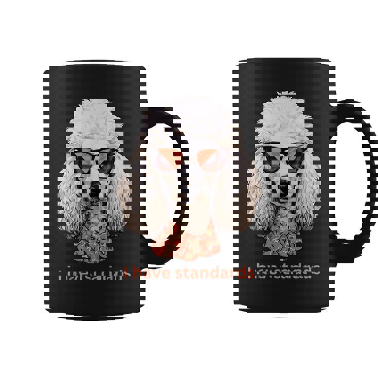 I Havetandardsファニースタンダードプードル愛好家デザイン コーヒーマグ