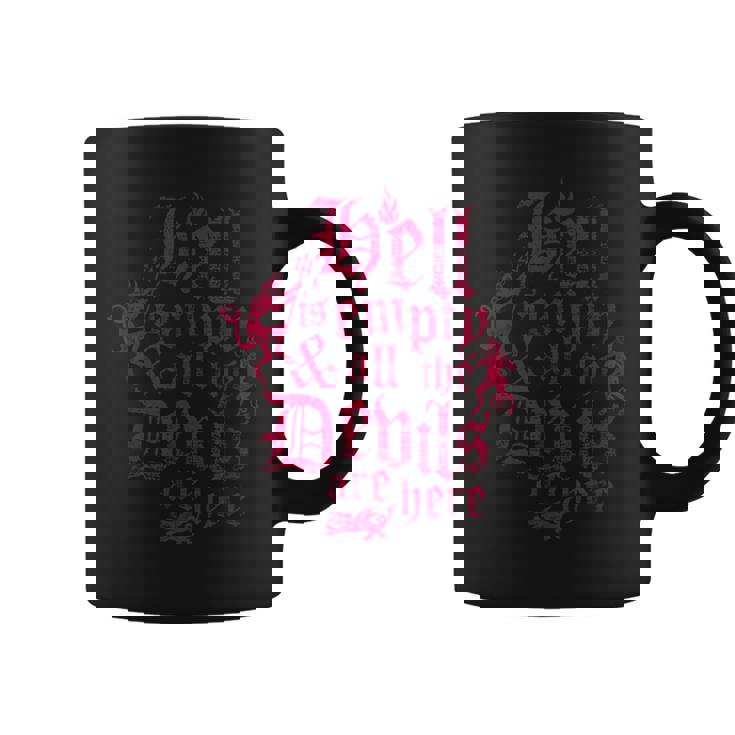 Hell Is Empty テンペスト ヴィンテージ アンティーク調 ゴシック シェイクスピア コーヒーマグ