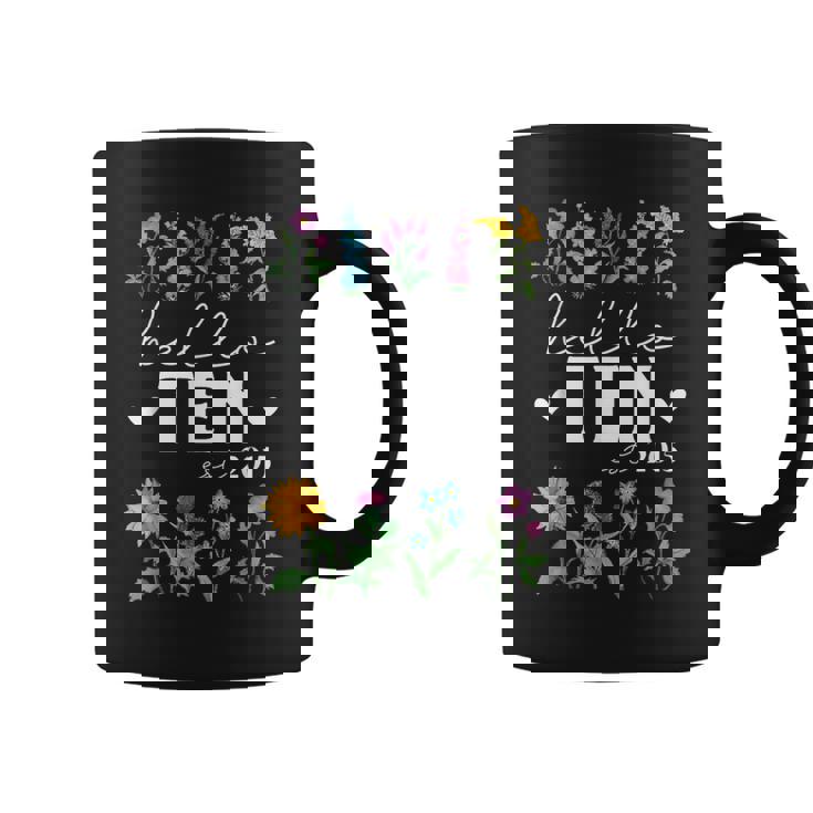 Hello Ten Est 2015 Wildflower 10Th Birthday For Girls Coffee Mug