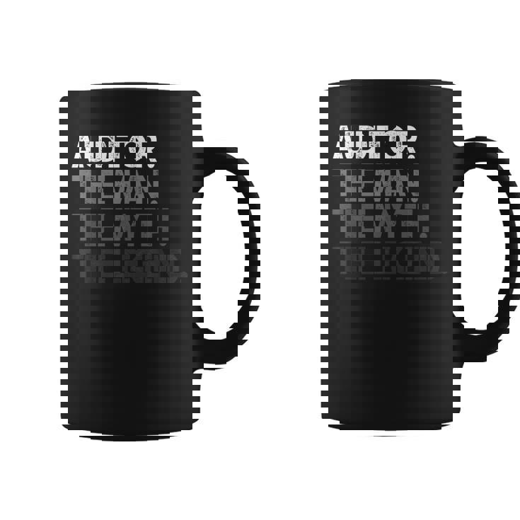 Hombre Mito Del Hombre Del Regalo Del Auditor La Leyenda Taza de café